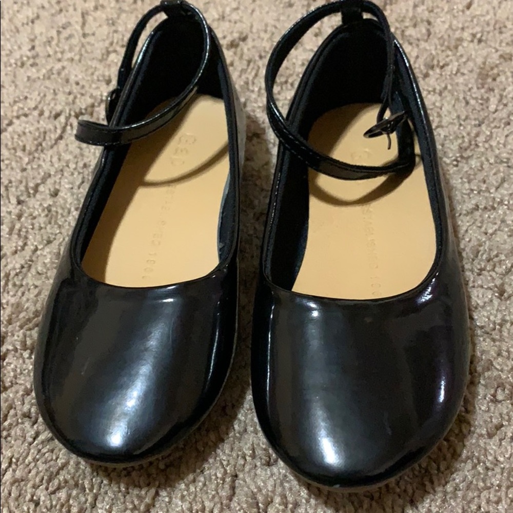Gap girls shoes flat sandals black size 10 toddler